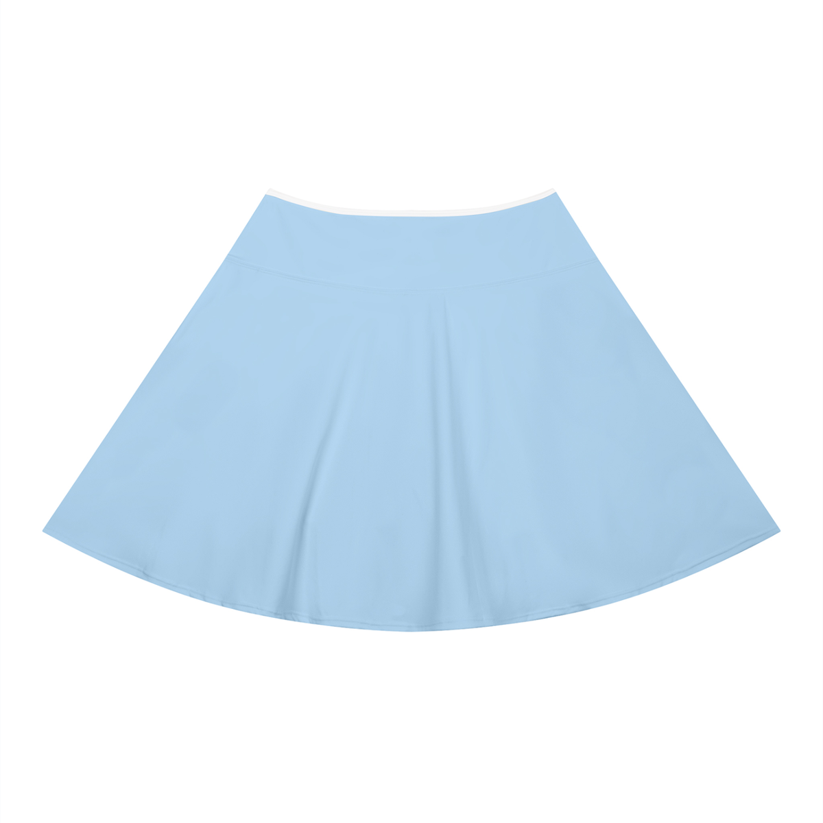 Light blue FIT APE A-line skirt, plain back view