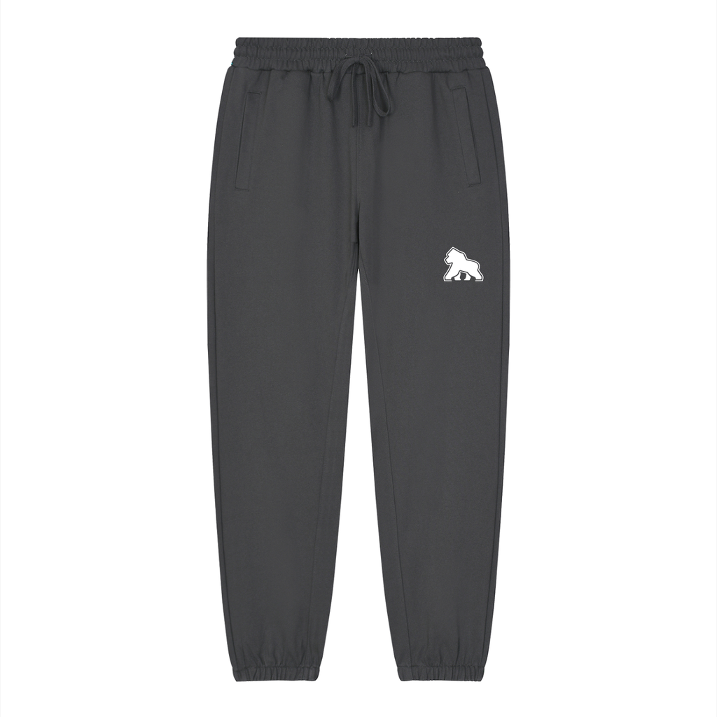 FIT APE unisex heavyweight tapered joggers in Dark Gray
