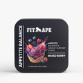 FIT APE Mixed Berry Appetite Balance oral strip tin, front label