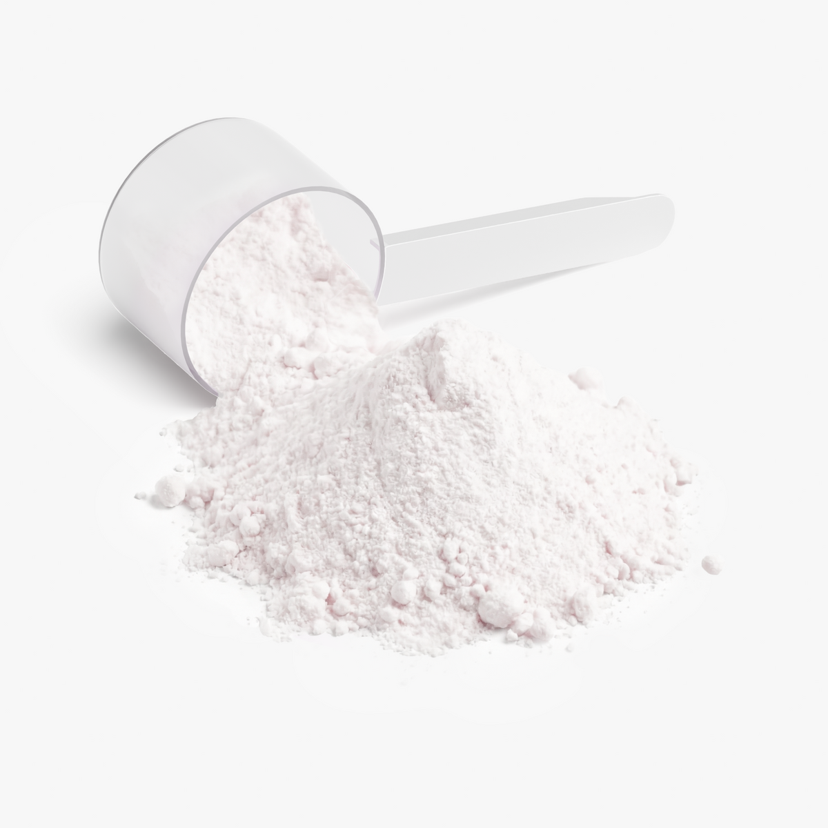 Close-up of Fruit Punch BCAA powder spilling from a measuring scoop