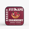 FIT APE Cranberry Energy Strips tin with cranberry basket label