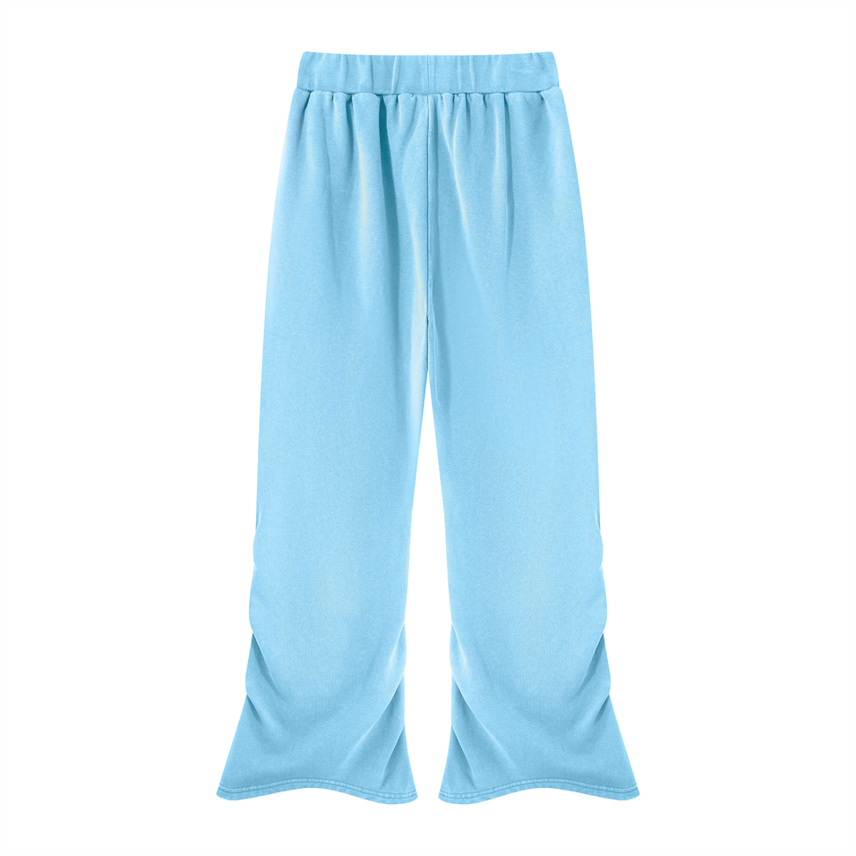 FIT APE women's ruched wide-leg sweatpants in Sky Blue