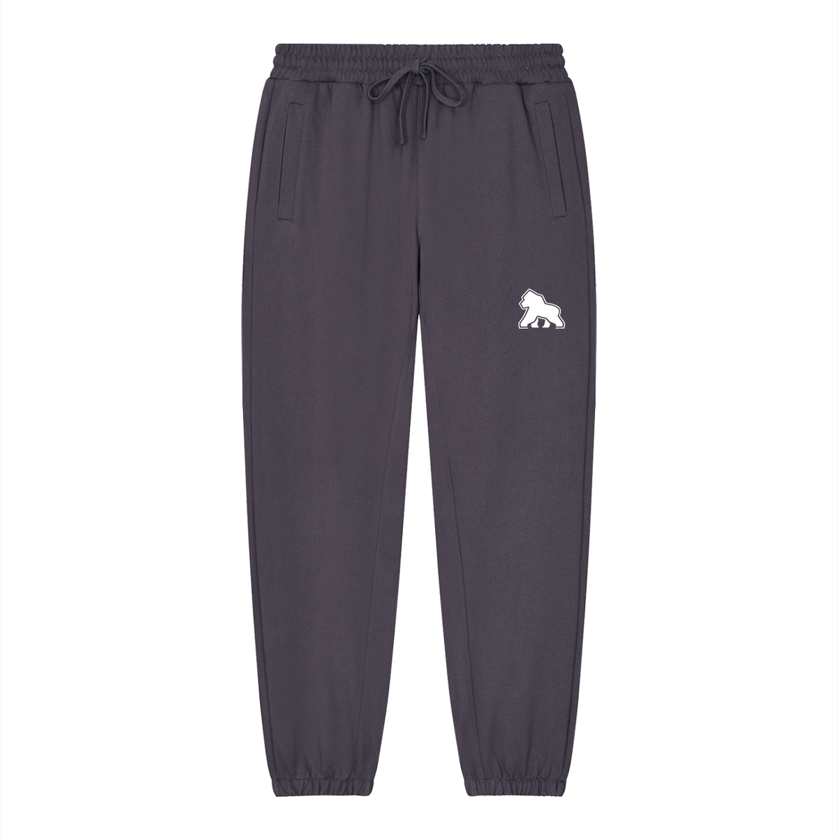 FIT APE unisex heavyweight tapered joggers in Plum Purple