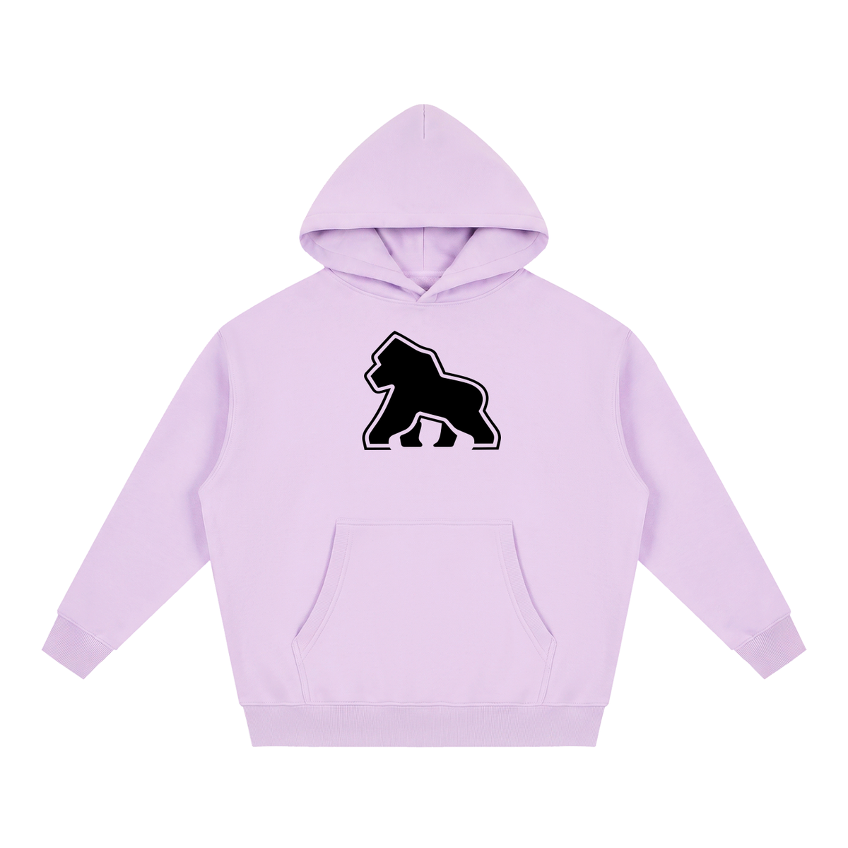 Big Ape unisex oversized fleece hoodie in Light Purple