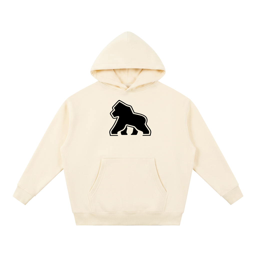 Big Ape unisex oversized fleece hoodie in Apricot