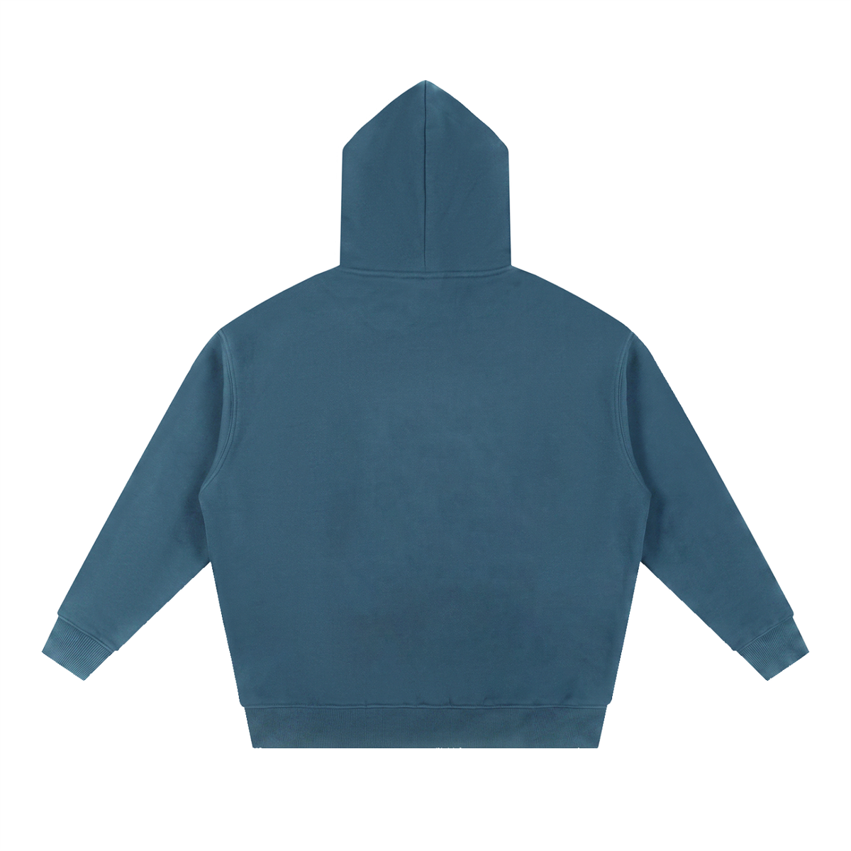 Blue FIT APE Big Ape oversized hoodie, plain back view