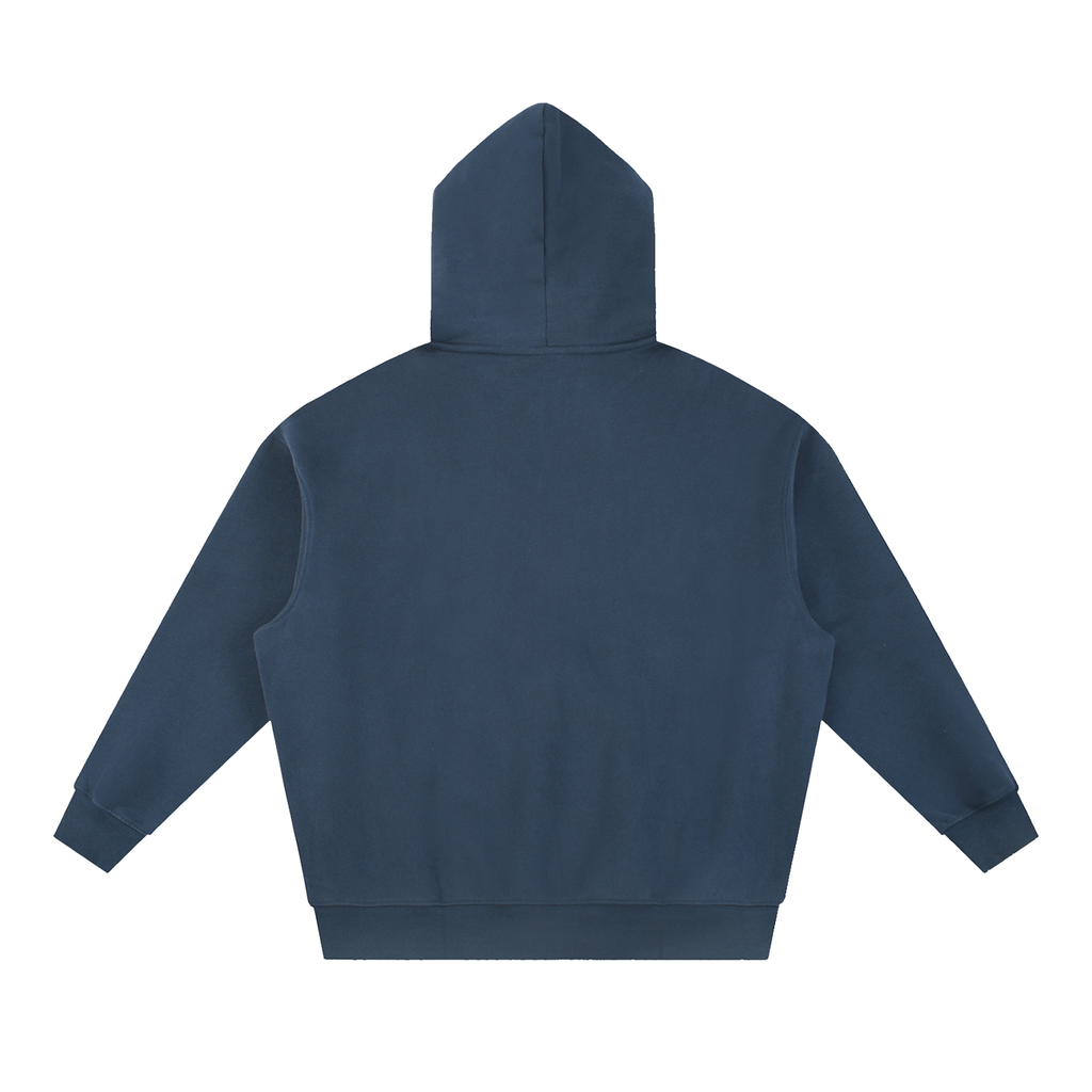 Navy FIT APE Big Ape oversized hoodie, plain back view