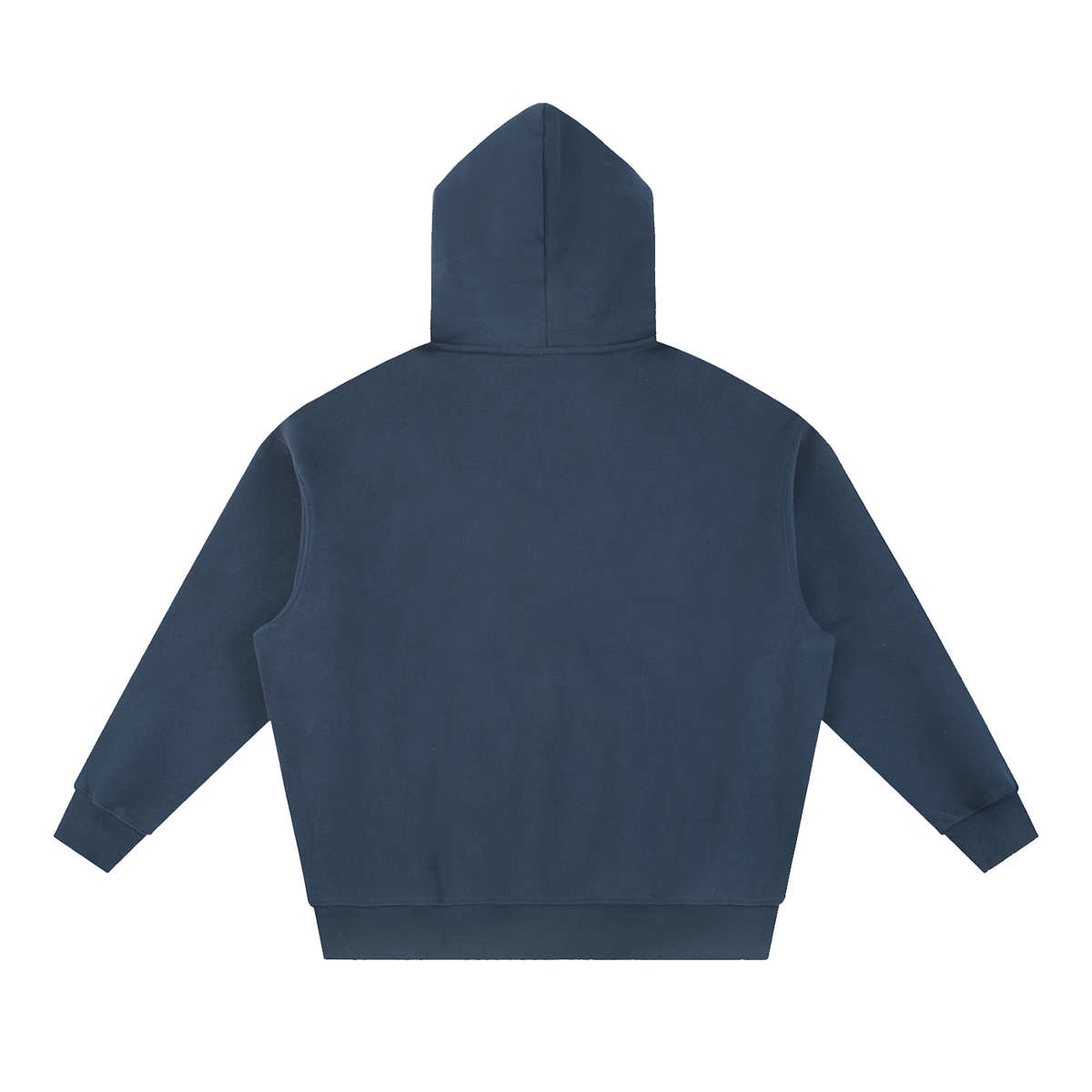 Navy FIT APE Big Ape oversized hoodie, plain back view