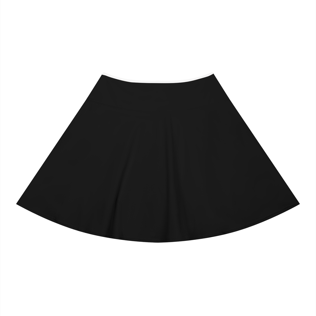Black FIT APE A-line skirt, plain back view
