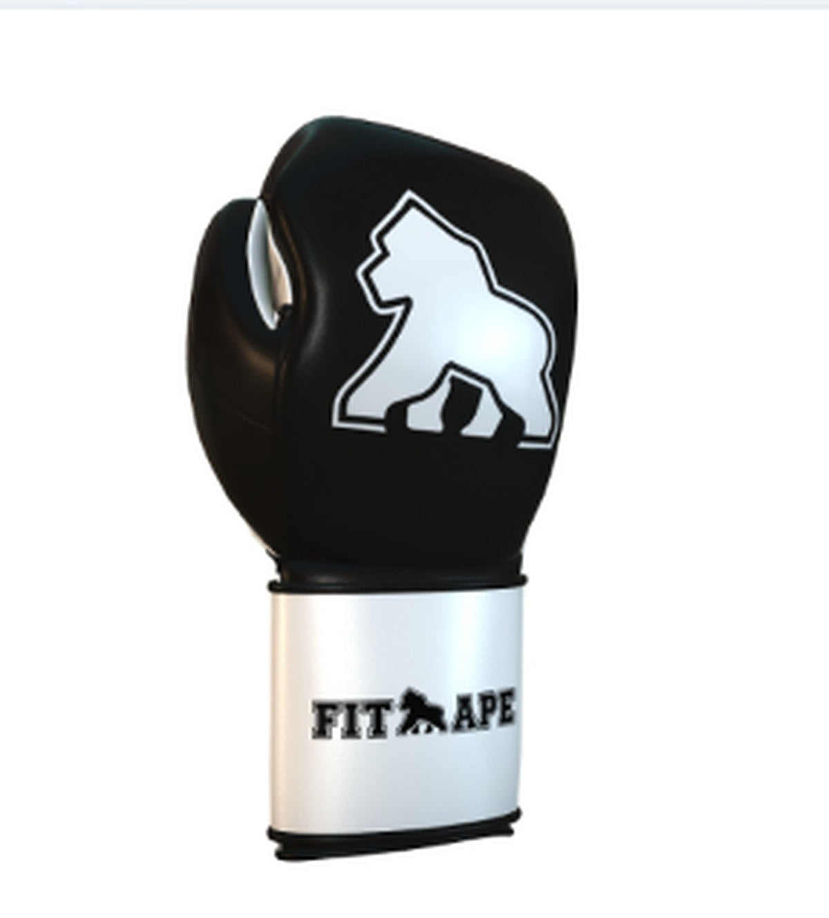FIT APE Boxing Glove, three-quarter view of the padded backhand