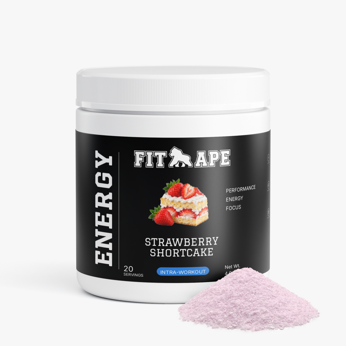 Strawberry Shortcake Energy Tub with Powder